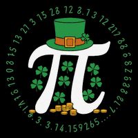 St Patricks Day Happy Pi Day Math Science Irish Shamrocks Coffee Mug