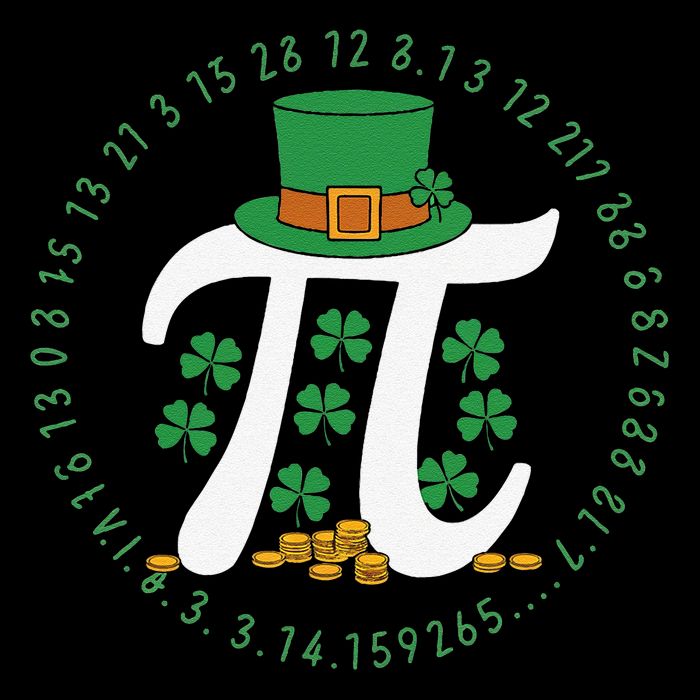 St Patricks Day Happy Pi Day Math Science Irish Shamrocks Coffee Mug