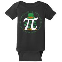 St Patricks Day Happy Pi Day Math Science Irish Shamrocks Baby Bodysuit