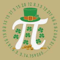 St Patricks Day Happy Pi Day Math Science Irish Shamrocks Mousepad