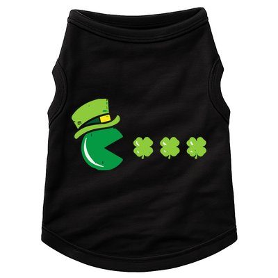 St Patricks Day Eating Shamrock Retro Gamer Doggie Tank
