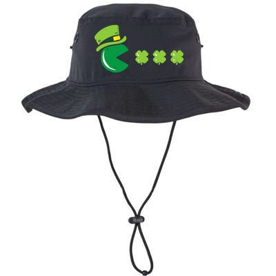 St Patricks Day Eating Shamrock Retro Gamer Bucket Hat