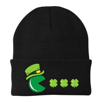St Patricks Day Eating Shamrock Retro Gamer Beanie