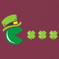 St Patricks Day Eating Shamrock Retro Gamer 16oz Travel Tumbler