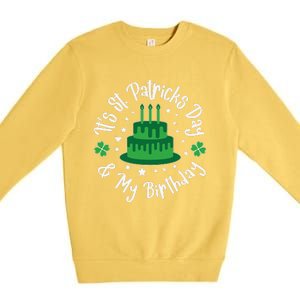 Saint Patrick's Day Funny Graphic Quote Print Birthday Gift Premium Crewneck Sweatshirt