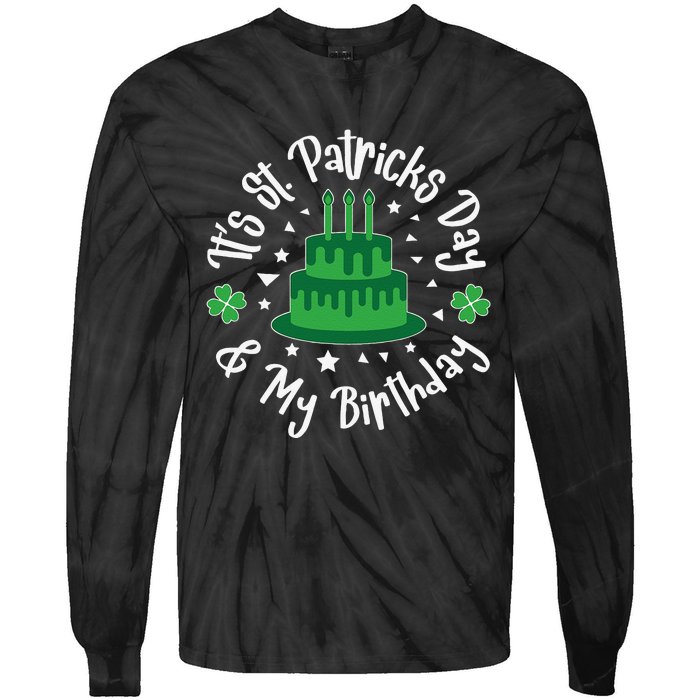 Saint Patrick's Day Funny Graphic Quote Print Birthday Gift Tie-Dye Long Sleeve Shirt