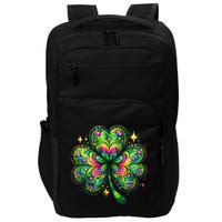 St Patricks Day Shamrock Irish Clover Impact Tech Backpack