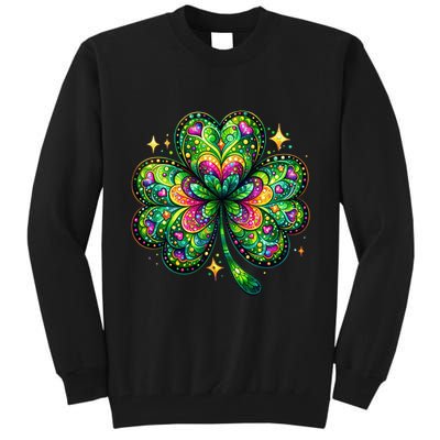 St Patricks Day Shamrock Irish Clover Tall Sweatshirt