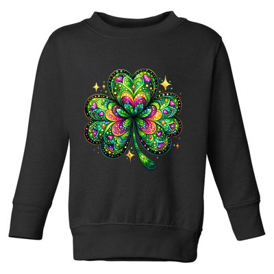 St Patricks Day Shamrock Irish Clover Toddler Sweatshirt