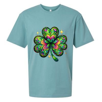 St Patricks Day Shamrock Irish Clover Sueded Cloud Jersey T-Shirt