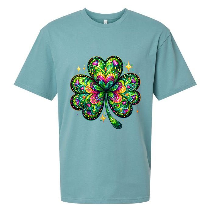St Patricks Day Shamrock Irish Clover Sueded Cloud Jersey T-Shirt