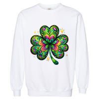 St Patricks Day Shamrock Irish Clover Garment-Dyed Sweatshirt