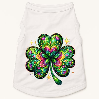 St Patricks Day Shamrock Irish Clover Doggie Tank