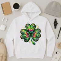 St Patricks Day Shamrock Irish Clover Hoodie