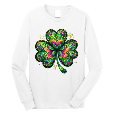 St Patricks Day Shamrock Irish Clover Long Sleeve Shirt