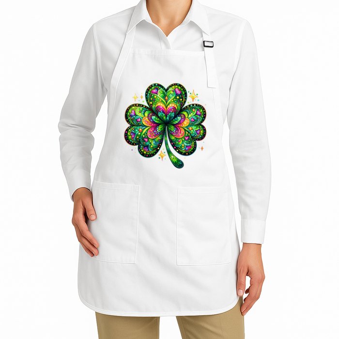 St Patricks Day Shamrock Irish Clover Apron
