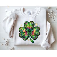 St Patricks Day Shamrock Irish Clover Sweatshirt