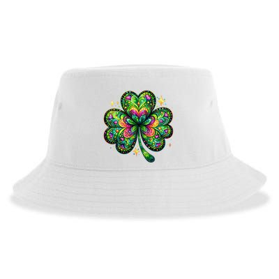 St Patricks Day Shamrock Irish Clover Sustainable Bucket Hat