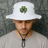 St Patricks Day Shamrock Irish Clover Bucket Hat