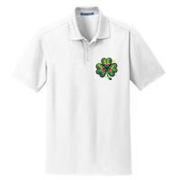 St Patricks Day Shamrock Irish Clover Dry Zone Grid Polo
