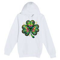 St Patricks Day Shamrock Irish Clover Premium Pullover Hoodie