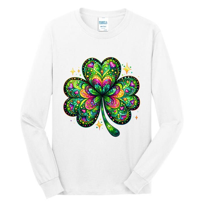 St Patricks Day Shamrock Irish Clover Tall Long Sleeve T-Shirt