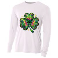 St Patricks Day Shamrock Irish Clover Cooling Performance Long Sleeve Crew