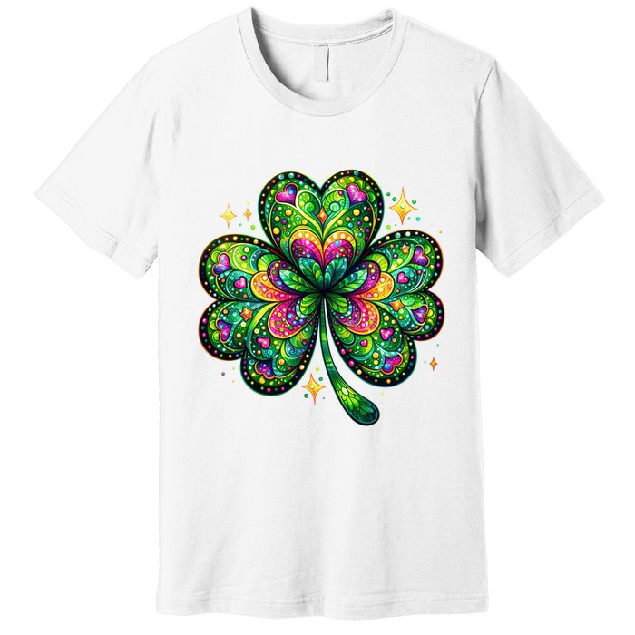 St Patricks Day Shamrock Irish Clover Premium T-Shirt