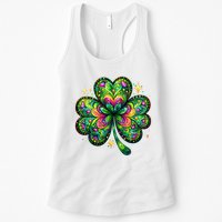 St Patricks Day Shamrock Irish Clover Womens Tank Top
