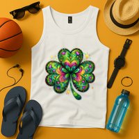 St Patricks Day Shamrock Irish Clover Tank Top