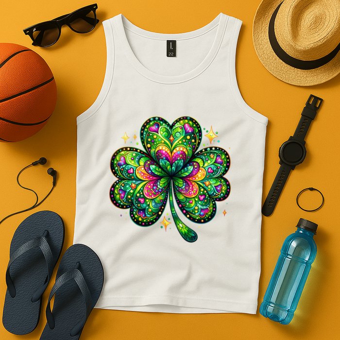 St Patricks Day Shamrock Irish Clover Tank Top