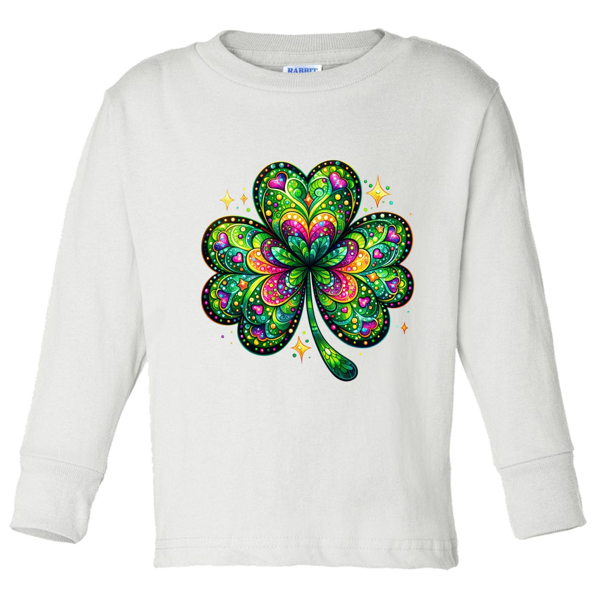 St Patricks Day Shamrock Irish Clover Toddler Long Sleeve Shirt