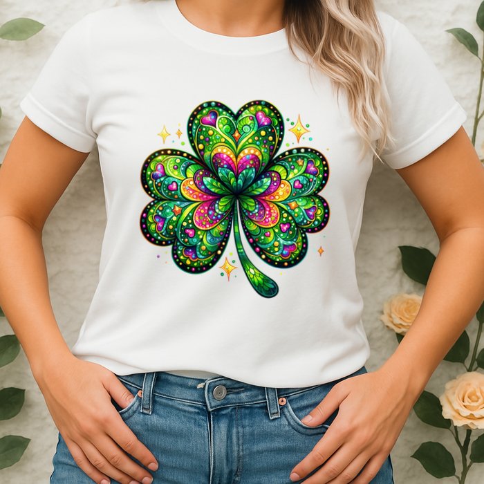 St Patricks Day Shamrock Irish Clover Womens T-Shirt