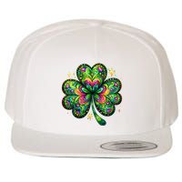 St Patricks Day Shamrock Irish Clover Wool Snapback Cap