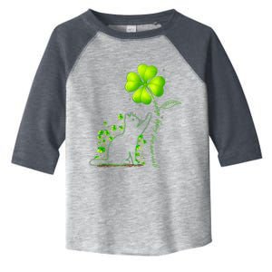 St Patricks Day Black Cat My Lucky Charm Shamrock Wo Girl Toddler Fine Jersey T-Shirt