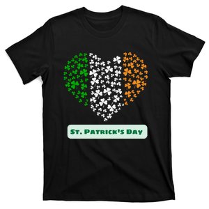 St Patrick's Day Shamrock Heart T-Shirt