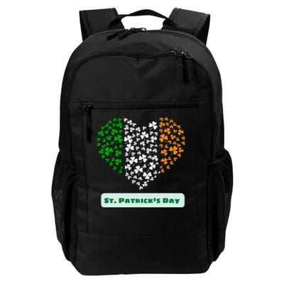 St Patrick's Day Shamrock Heart Daily Commute Backpack