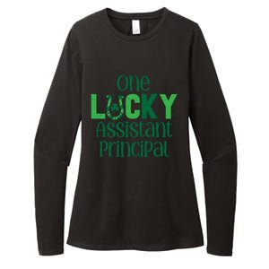 Saint Patricks Day Costumes One Lucky Assistant Principal Cool Gift Womens CVC Long Sleeve Shirt