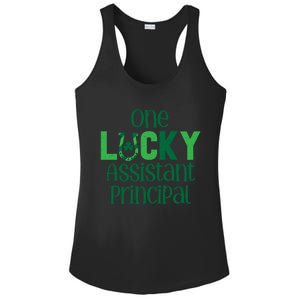 Saint Patricks Day Costumes One Lucky Assistant Principal Cool Gift Ladies PosiCharge Competitor Racerback Tank