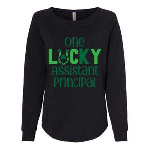 Saint Patricks Day Costumes One Lucky Assistant Principal Cool Gift Womens California Wash Sweatshirt