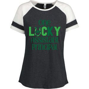 Saint Patricks Day Costumes One Lucky Assistant Principal Cool Gift Enza Ladies Jersey Colorblock Tee