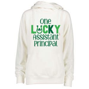 Saint Patricks Day Costumes One Lucky Assistant Principal Cool Gift Womens Funnel Neck Pullover Hood