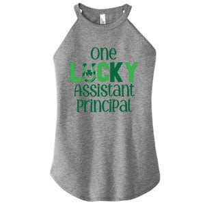 Saint Patricks Day Costumes One Lucky Assistant Principal Cool Gift Women's Perfect Tri Rocker Tank