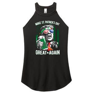 Saint Patricks Day Funny Make Great Again Trump Beer Drinking Mug Gift Women's Perfect Tri Rocker Tank