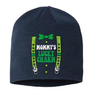 St Patricks Day Boy Mommys Lucky Charm Suspender Sustainable Beanie