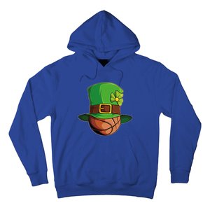 St Patricks Day Funny Irish Basketball Leprechaun Shamrock Gift Hoodie