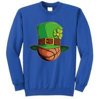 St Patricks Day Funny Irish Basketball Leprechaun Shamrock Gift Sweatshirt