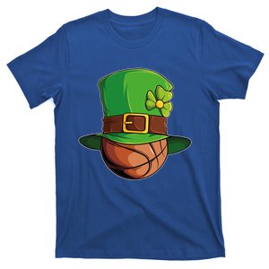 St Patricks Day Funny Irish Basketball Leprechaun Shamrock Gift T-Shirt