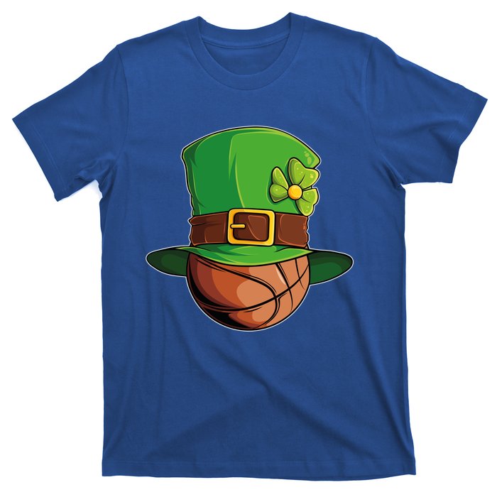 St Patricks Day Funny Irish Basketball Leprechaun Shamrock Gift T-Shirt