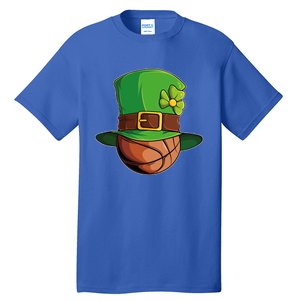 St Patricks Day Funny Irish Basketball Leprechaun Shamrock Gift Tall T-Shirt